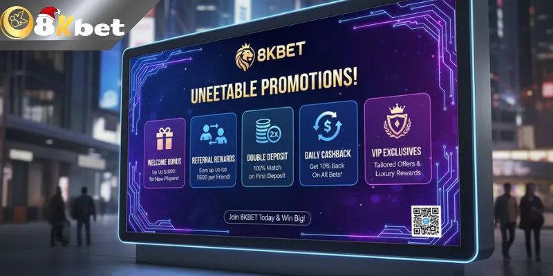 Các chương trình khuyến mãi 8kbet cập nhật mới nhất