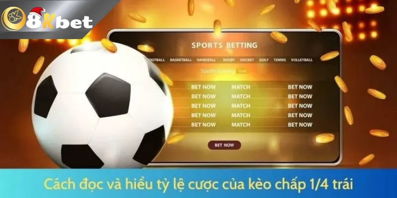 Cách đọc kèo chấp 1/4 chuẩn
